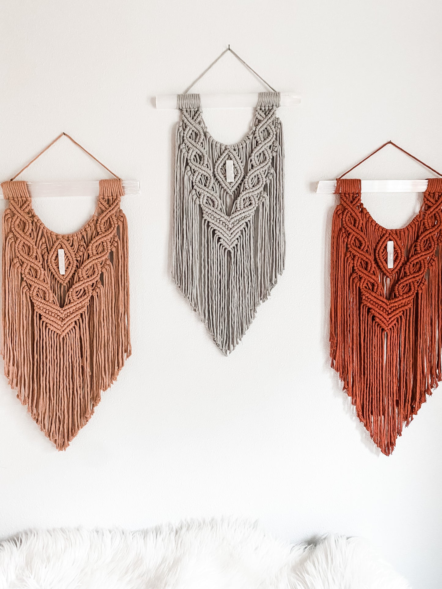 Selenite Wand Wall Hangings